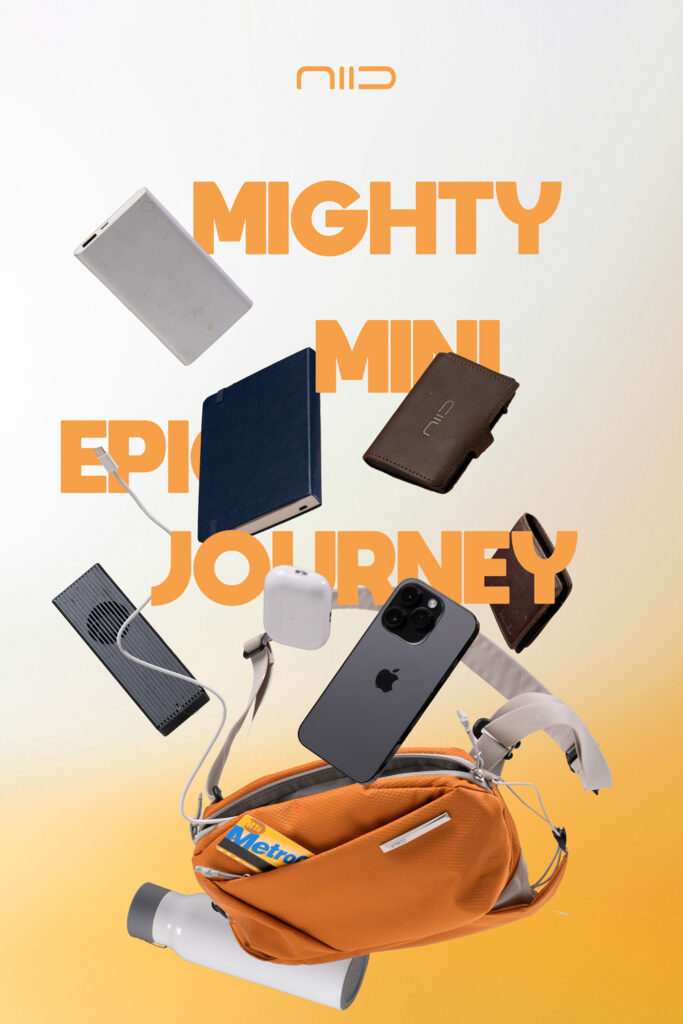 NIID NEO Nomad Sling | 見た目以上の収納力。ボトルも傘も、魔法の